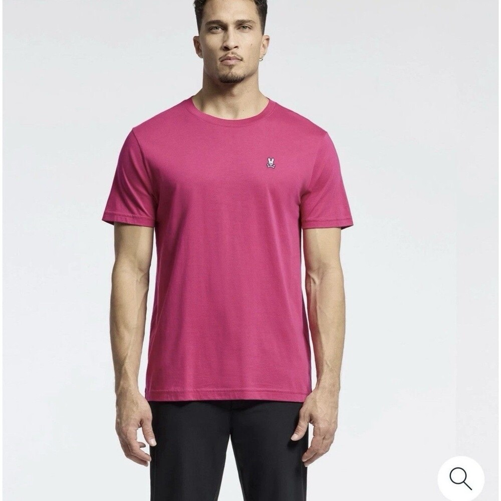 Psycho Bunny Classic Crew Neck Short Sleeve Boysenberry Pink Tee T Shirt Size 3